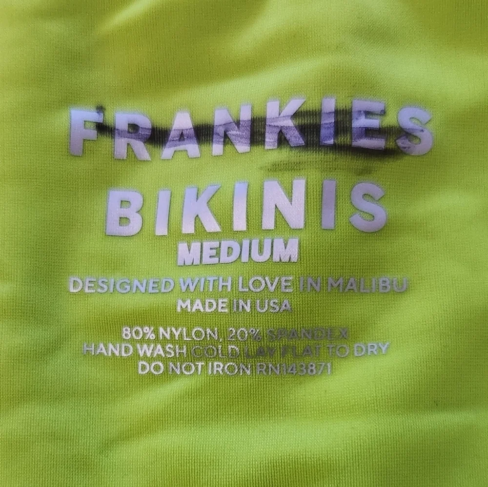 New!Frankie's Bikinis Paulina One‎ Piece in Neon Surfer